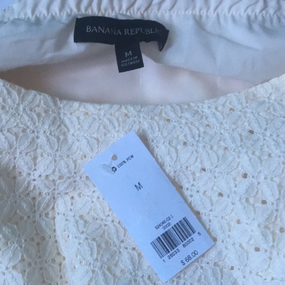 BANANA REPUBLIC EYELET LACE TOP - Picture 6 of 7